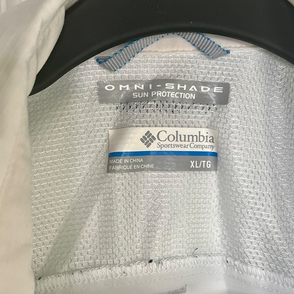 Columbia white vest | Sportswear button up | Sun Protection vest | XL - Picture 4 of 7